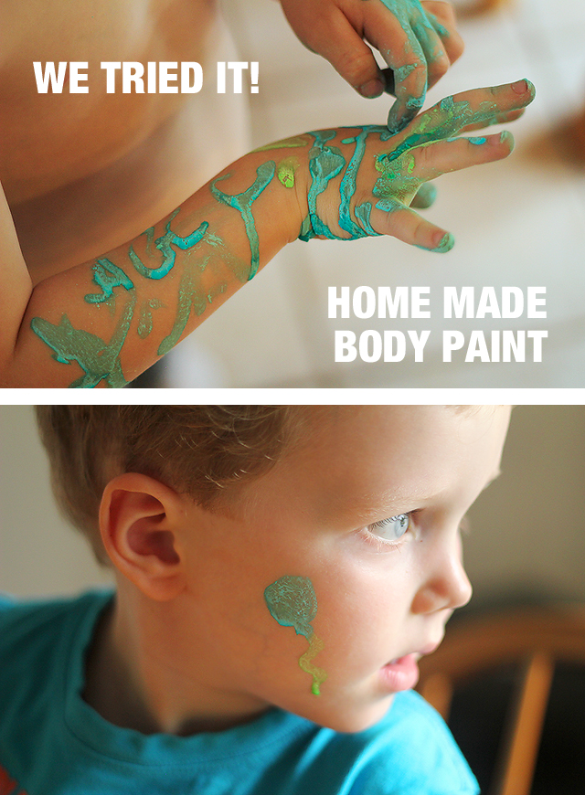 Play: DIY Body Paint   Modern Parents Messy Kids