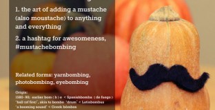 mustachebombing