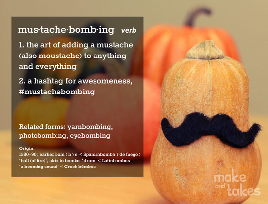 mustachebombing