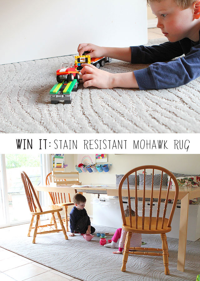 in a stain resistant rug