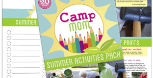 Camp Mom Summer eBook - 84 pages filled with over 60 activities, adventures, and tips for successfully making this summer one of your best.  Perfect for kids ages 2 - 9 yrs old.
