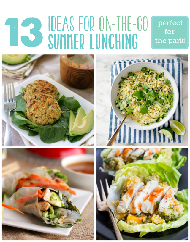 Great list for lunches to bring to the park - hooray for no moe PB & J!