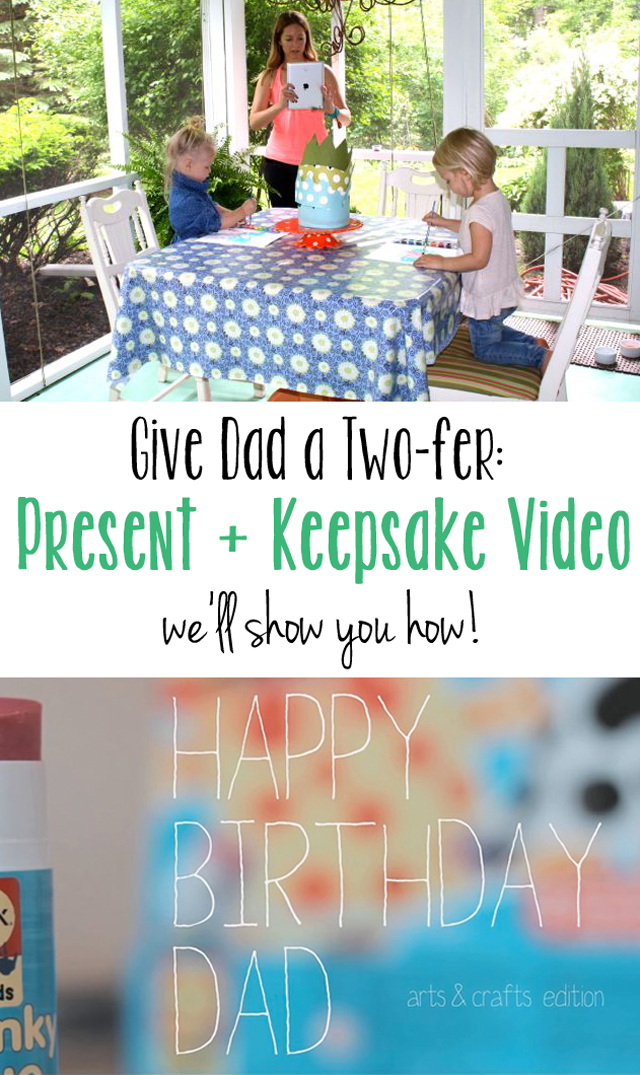 Great idea/tips on making a video of the craft your little guys make for Father's Day - Bet Dad will keep it a lot longer than the art project ;)