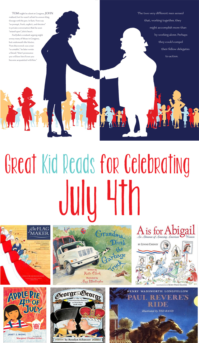 Great list of books to get kids excited about the 4th of July