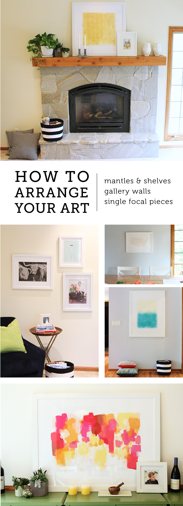 How to Arrange Art (also how to hang and group art)